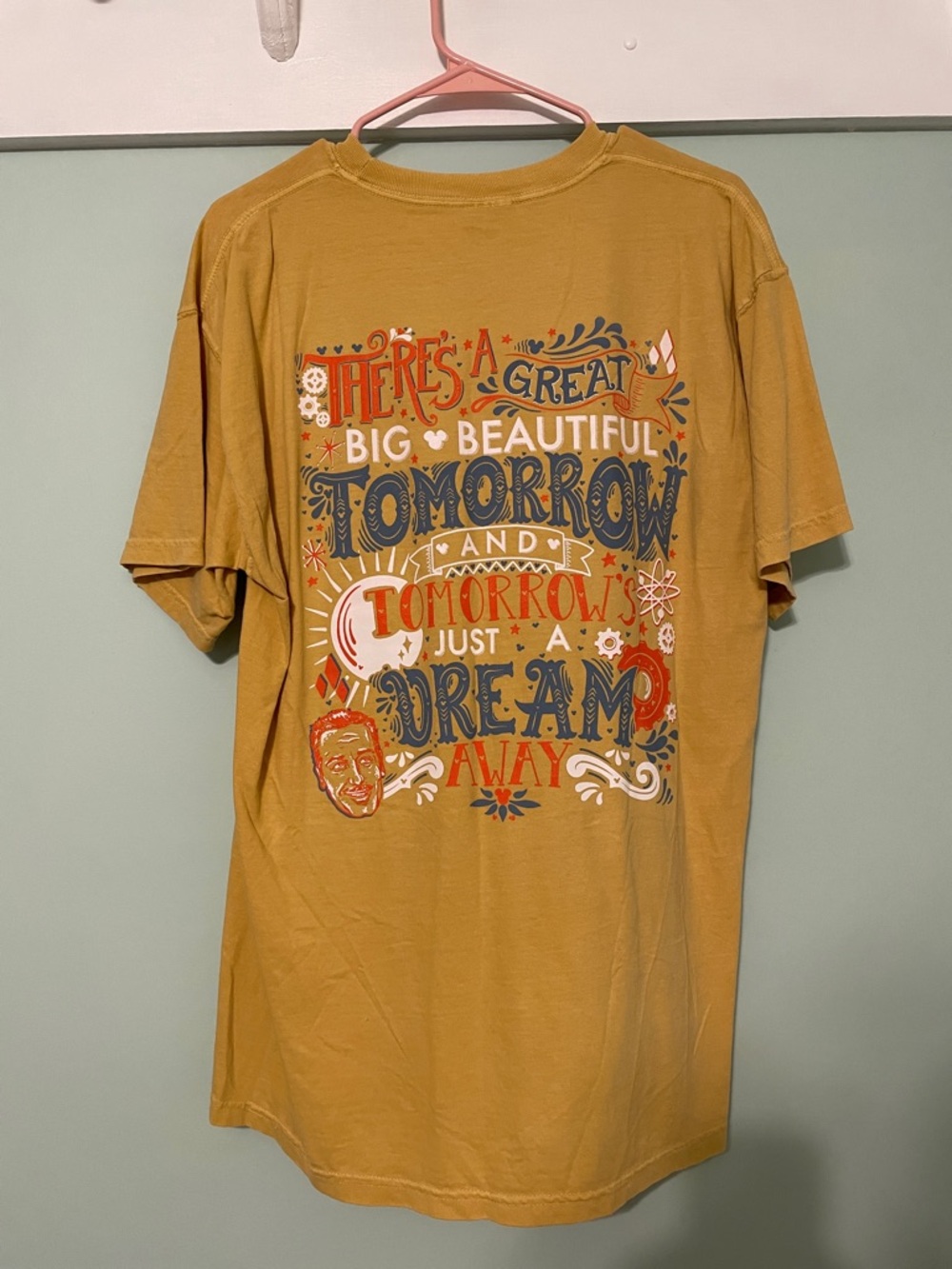 Heigh Ho Design Co. Disney Beautiful Tomorrow Tshirt Mustard